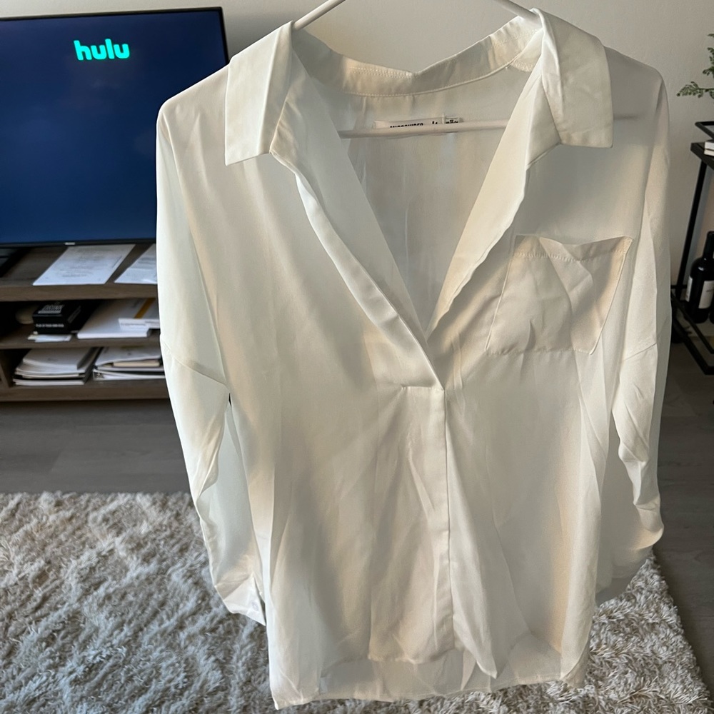 Missguided Chiffon Blouse Top